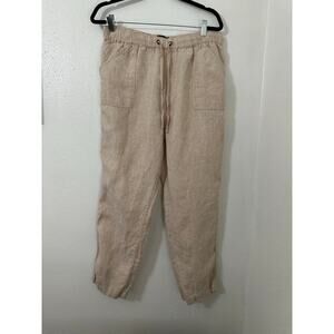 Rachel Roy 100% linen pants size L